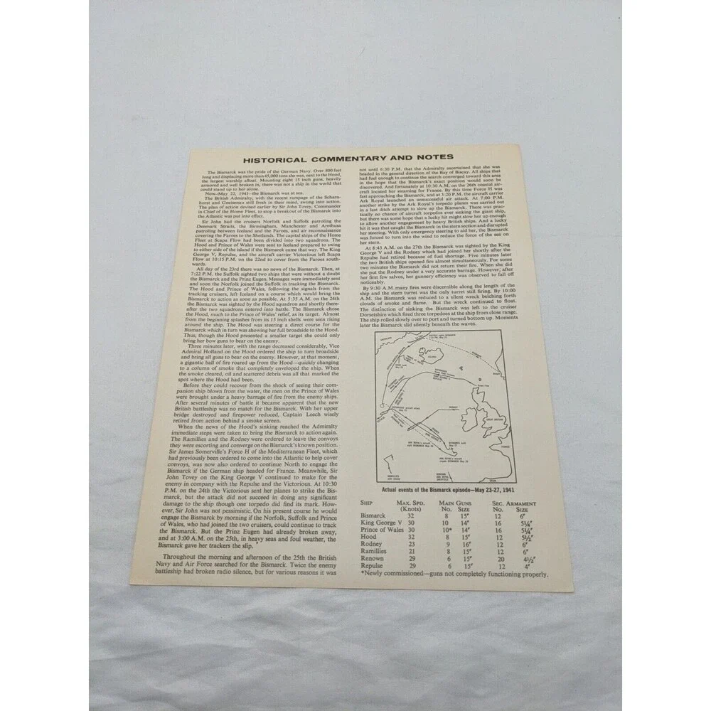 Avalon Hill Bismark Board Game Complete